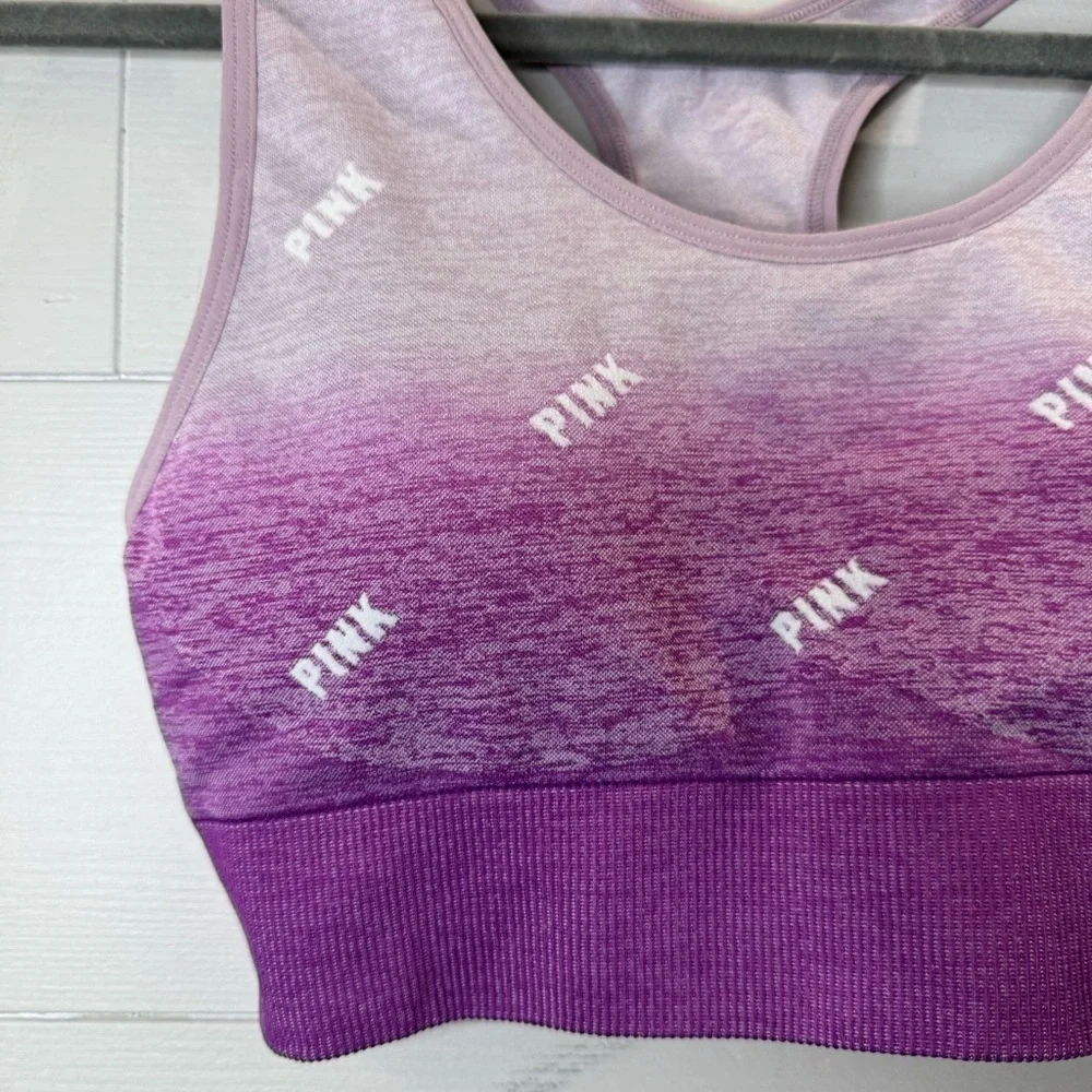 PINK Victoria's Secret Active Seamless Lightly Lined Ombre Sports Bra Medium